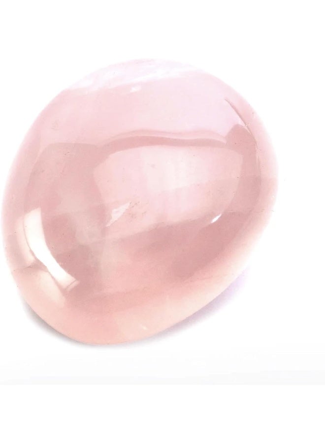 KALIFANO Rose Quartz Palm Stone with Healing & Calming Effects - Image 1
